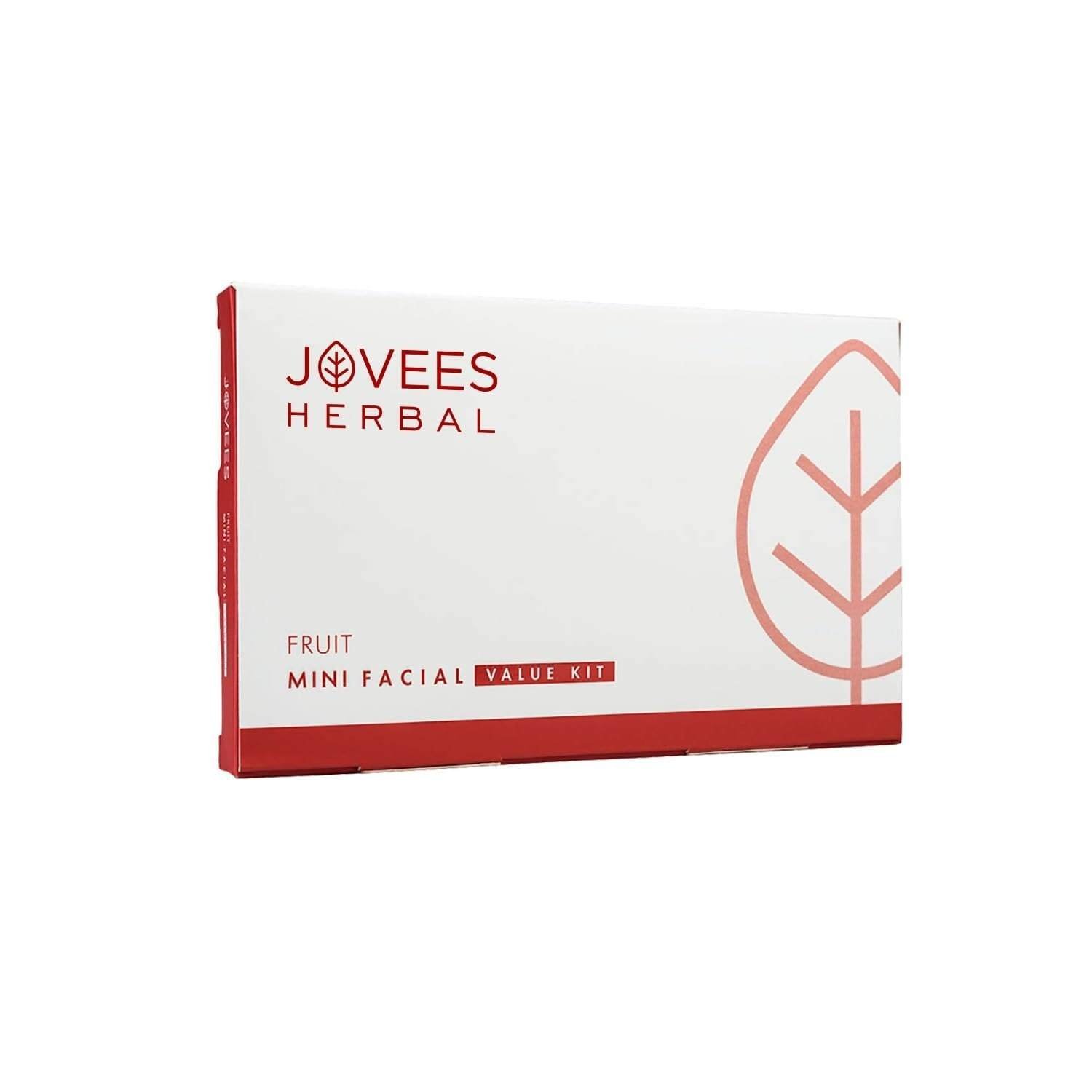 uk51cneBLzMYL-1-1.jpg Jovees Herbal Mini Fruit Facial Kit For Hydrated Skin, Reduces Fine Lines, Tanning & Dullness With 6 Easy Step | Kit for Enhance Natural Glow 63g (Single Use) - Fast UK Delivery - Image 1