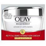 Olay Regenerist Revilatising Hydration Cream with SPF 15 | Hydrated, Plump, Bouncy Skin | With Hyaluronic Acid, Niacinamide and Peptides | Normal, Oily, Dry, Combination Skin | 50g - Fast UK Delivery - Image 3