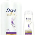 Dove Daily Shine Shampoo 1 L, For Damaged or Frizzy Hair, Makes Hair Soft, Shiny And Smooth & Dove Daily Shine Conditioner, 340 ml - Fast UK Delivery