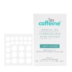mCaffeine Matcha Tea Hydrocolloid Acne Patches with 0.5% Salicylic Acid | Invisible Waterproof Patches for Active Acne & Pimples | Reduces Acne Size in 2 Uses | for both Women and Men | All Skin Types - 3 Sizes (24N x1) - Fast UK Delivery