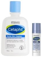 Cetaphil Optimal Hydration Lightweight Serum 30 ml Fast absorbing Hyaluronic Acid Blue Daisy extract Vitamin B5 for Skin Cleanser for 125 ml Hydrating with Niacinamide Vitamin B5 - Fast UK Delivery