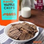 Konfiz Waffle Chips | Crunchy Baked Chips with Dark Choco Drizzle | 100% Eggless | Freshly Baked | 40 gm Pack Each | (160 g (Pack of 4)) - Fast UK Delivery - Image 6