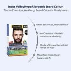 INDUS VALLEY 100% Botanical Hypo Allergic Aqua Beard Colour Dark Brown (100g +15ml) - Fast UK Delivery - Image 4