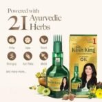 Kesh King Ayurvedic Oil for Hair Fall Control | Reduces Hairfall and Supports New Hair Growth | 21 Ayurvedic Herbs | 100ml - Fast UK Delivery - Image 5