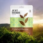 Just Herbs Sheet Mask Glowing Skin Serum Masks, 20g (Green Tea, Mint, Cucumber) - Fast UK Delivery - Image 3