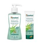 Himalaya Moisturizing Aloe Vera Face Wash, 200ml And Himalaya Herbals Moisturizing Aloe Vera Face Wash Cream, 50ml - Fast UK Delivery