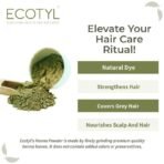 Ecotyl Henna Powder | Natural Hair Dye | Hair Strengthening | No Added Color & Preservatives | 100g - Fast UK Delivery - Image 5