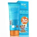 WOW Skin Science Kids Ban-The-Sun Sunscreen Cream For Combination Skin, Spf 30 Pa++ - No Parabens, Silicones, Oxide Color, Mineral Oil And Benzophenone, 100 Ml, Pack Of 1 - Fast UK Delivery - Image 4