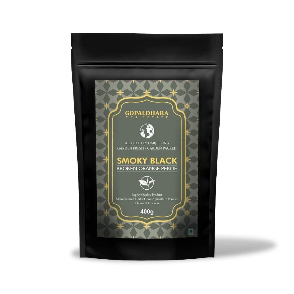 uk51dxuEgZ2XL-1-1.jpg Gopaldhara Smoky Broken Tea (400gm Stand Up Pouch) Regular Seriess FTGFOP1 - Fast UK Delivery - Image 1
