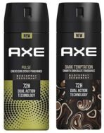 AXE Dark Temptation Deodorant, 150ml and Pulse Long Lasting Deodorant Body Spray for Men, 150ml - Fast UK Delivery - Image 2