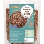 OrganoNutri Roasted Flax Seeds | Spiced - Lemon Pepper Ajowain | 900g Alsi for Eating | Premium Roast - Fast UK Delivery