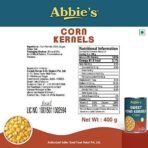 Abbie's Sweet Corn Kernels, 400g (Set of 6) - Fast UK Delivery - Image 3