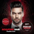 Beardo Spider Wax Hair Styling Web 75g | Web Effect, Texture, Volume, Sculpting, Flexible Hair Wax | Strong Hold, Natural Shine | Long-lasting Hair Fibre - Fast UK Delivery - Image 6
