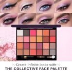 Hilary Rhoda The Collective Face Palette | 3 Cream Lip glosses | 3 Eyebrow Colours | Highlighter | Contour & Blush | 24 Eyeshadow | Highly Pigmented Face Palette | Blends Easily | 55g (Multi-2) - Fast UK Delivery - Image 4