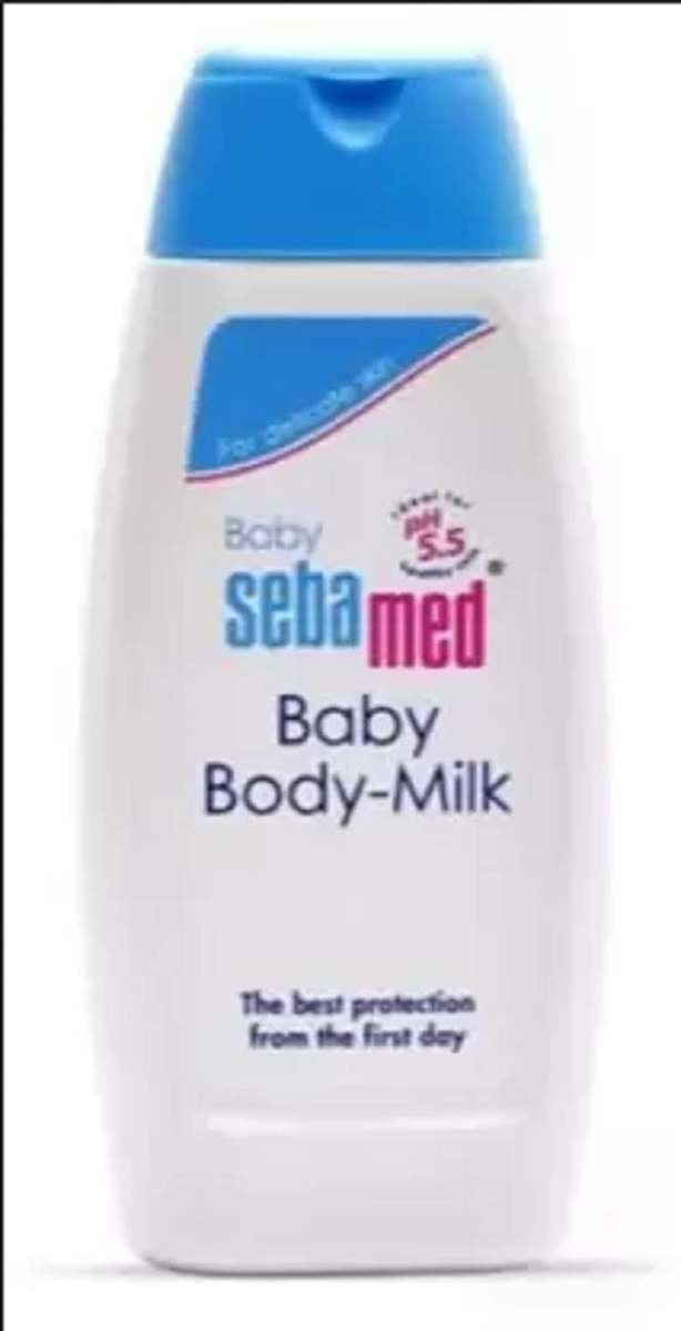 uk51eAnAMVw1L-1-1.jpg Sebamed Baby Body Milk Lotion 100 ml|pH 5.5|Ideal for dry skin|Daily moisturisation| - Fast UK Delivery - Image 1
