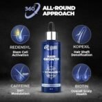 Beardo Hair Growth Vitalizer Serum 60 milligrams & Dermaroller For Men 0.5 mm| Biotin| Redensyl For Stem Cell Activation| Caffeine Product For DHT Blocking | Non-Sticky, Non-Oily & Non-Greasy - Fast UK Delivery - Image 6
