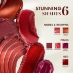 mCaffeine Shades Velvet Blur Matte Liquid Lipstick | 12 Hrs Intense Stay | Lightweight & Non-drying, Blurs Lip Creases | Transferproof & Smudgeproof | 4 ml - Passionate Crimson (Muted Rose) - Fast UK Delivery - Image 6