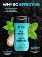Beardo Ice Blast Body Wash for Men 200ml (Pack of 2) | Refreshing Menthol cooling | INSTANT ICY cool freshness body wash | Shower Gel for pricky summer heat - Fast UK Delivery - Image 5