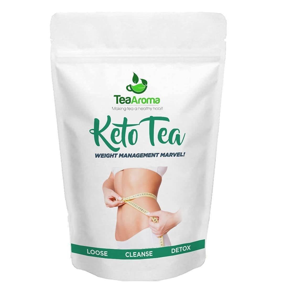 uk51eLc5y8qQL-1-1.jpg Tea Aroma Keto Tea | Green Coffee, Garcinia Cambogia, Ashwagandha, Lemongrass, Turmeric, Cinnamon & Thyme | 100g | Supports Weight Loss & Boosts Metabolism - Fast UK Delivery - Image 1