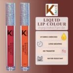 KINDED Liquid Lip Colour Vitamin E Enriched No Transfer Waterproof Long Stay Lipsticks Lip Gloss Set for Girls Women (Pack of 2, 6 ml each, Matte Finish, Shades Brick Red & Sangria Orange) - Fast UK Delivery - Image 4