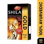Dabur Shilajit Gold - 20 Capsules | 100% Ayurvedic Capsules for Strength, Stamina and Power | Premium Ayurvedic Supplement | For Men (Pack of 2) - Fast UK Delivery - Image 3