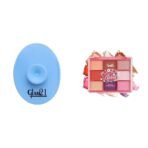 Glam 21 Silicone Face Cleanser Scrubber (Small) Floral Hues 9 In 1 Eyeshadow Palette Highly Pigmented Smudge-Proof (7.5 gm) 04- Lotus - Fast UK Delivery