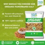 Natureland Organics Panchrangi Dal/Mix Dal 500 Gm (pack of 2) Total 1 KG - Organic Pulses - Fast UK Delivery - Image 4