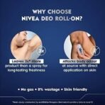 Nivea Deodorant Roll On, Silver Protect for Men, 50ml (Pack of 2) - Fast UK Delivery - Image 4
