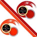 KINDED Lip Eye and Cheek Tint Combo for Women Girls Longlasting Moisturizing Nourishing Pigmented Lip Colour Lipstick Balm Eyeshadow Blush (Creamy Matte Finish, Retro Red & Coral Orange, 8 gm each) - Fast UK Delivery - Image 3