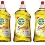 Dettol Kitchen Dish and Slab Gel - 400 ml (Lemon Fresh, Pack of 3) - Fast UK Delivery