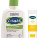 Cetaphil Combination Skin Sun SPF 50 Sunscreen - Very High Protection, Light Gel, Water Resistant, Vitamin E, 50 ml (Pack of 1) & Moisturizing Lotion for Normal to Combination Skin, 100 ml. - Fast UK Delivery