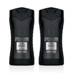 Axe Black Frozen Pear & Cedarwood Scent, Fresh Charge Body wash, 250 ml (Pack of 2) - Fast UK Delivery