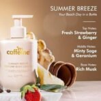 mCaffeine Summer Breeze Perfume Body Lotion| Niacinamide, Cocoa Butter & Shea Butter For Deep Moisturization | Lightweight, Non-Sticky | Aqua-Fresh Beachy Fragrance | Body Lotion For Dry Skin - 300ml - Fast UK Delivery - Image 6