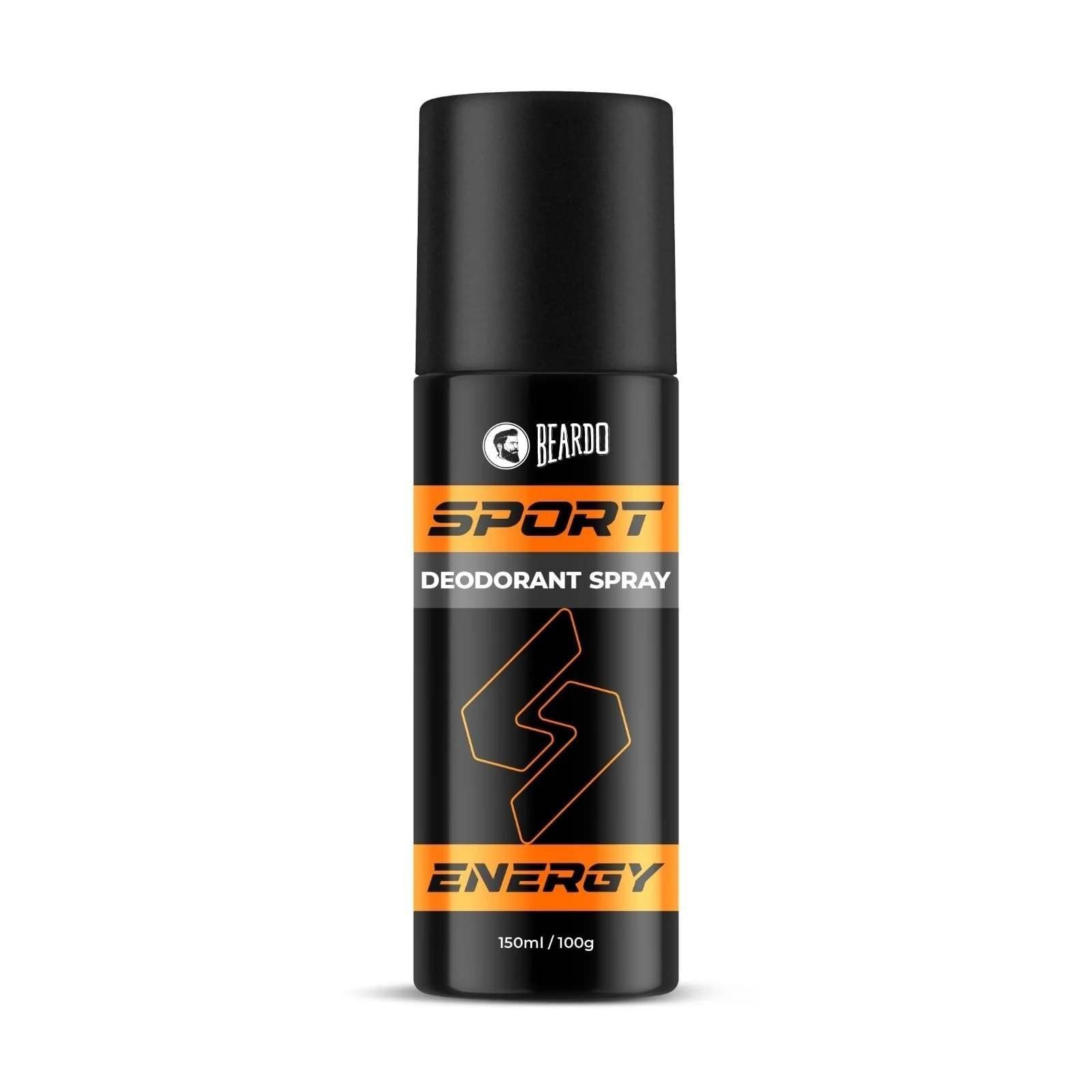 uk51f5jUyTzYL-1-1.jpg Beardo Sport Energy Deodorant Spray 150Ml | Body Spray Perfume For Men | Deo For Men | Fresh Long-Lasting | Christmas gift for men | Gift For Friends | Gift for men - Fast UK Delivery - Image 1