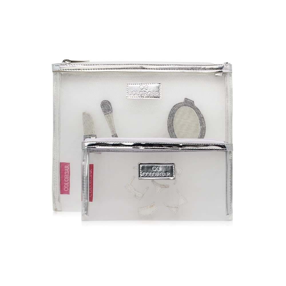 uk51f5k8kHu1L-1-1.jpg Colorbar Mesh Pouch -Set of Two - Fast UK Delivery - Image 1