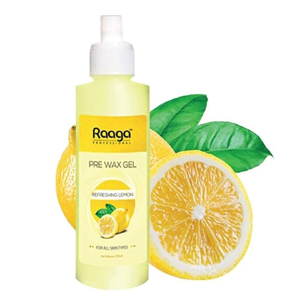 uk51f63QbeBXL-1-1.jpg Raaga Professional Pre Wax Gel with Refreshing Lemon and Cocoa Butter for All Skin Types | Prepares Skin for Waxing and Smoother Hair Removal (250 ml) - Fast UK Delivery - Image 1