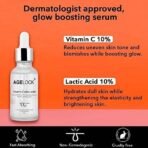 O3+ Agelock Vitamin C Lactic Acid Serum for Face Exfoliation, Anti Ageing, Moisturising & Whitening All Skin Types, 30g - Fast UK Delivery - Image 5