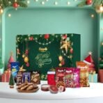 Happilo Christmas Gift Box Comet 350g, Festive Treats & Snacks, Tree, Stocking, Santa Hat, Candles, Party Snacks, Bar, Chickpeas, Date Bites, Hot Chocolate Mix - Fast UK Delivery - Image 2