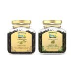 Blue Nectar Cardamom & Aniseed Green Tea Combo | Eco Friendly Glass Jar - Fast UK Delivery