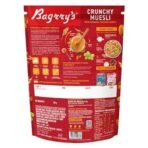 Bagrry's Crunchy Muesli 750gm Pouch| 40% Fibre Rich Oats with Bran | 82% Multi Grains, Almonds, Raisins & Honey | Breakfast Cereal | Natural Muesli - Fast UK Delivery - Image 3