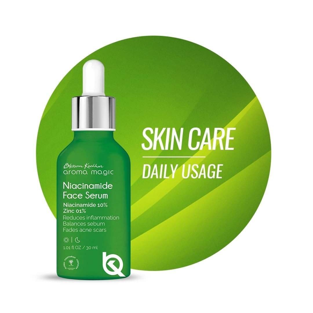 uk51fG4jjrEdL-1-1.jpg Aroma Magic 10% Niacinamide Face Serum for Acne Marks & Enlarged Pores, Hydration |1% Zinc PCA | Excess Oil/Sebum Control | 30ml- All Skin Types - Fast UK Delivery - Image 1