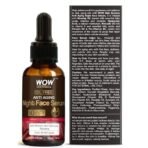 WOW Skin Science Anti Aging Night Face Serum - OIL FREE - Anti Wrinkle, Anti Dullness, Reviving - No Parabens, Silicones & Color - 50mL - Fast UK Delivery - Image 3