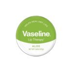 Vaseline Lip Therapy with Aloe Vera, Petroleum Jelly, Pocket Size, .7 oz (Pack of 2) - Fast UK Delivery
