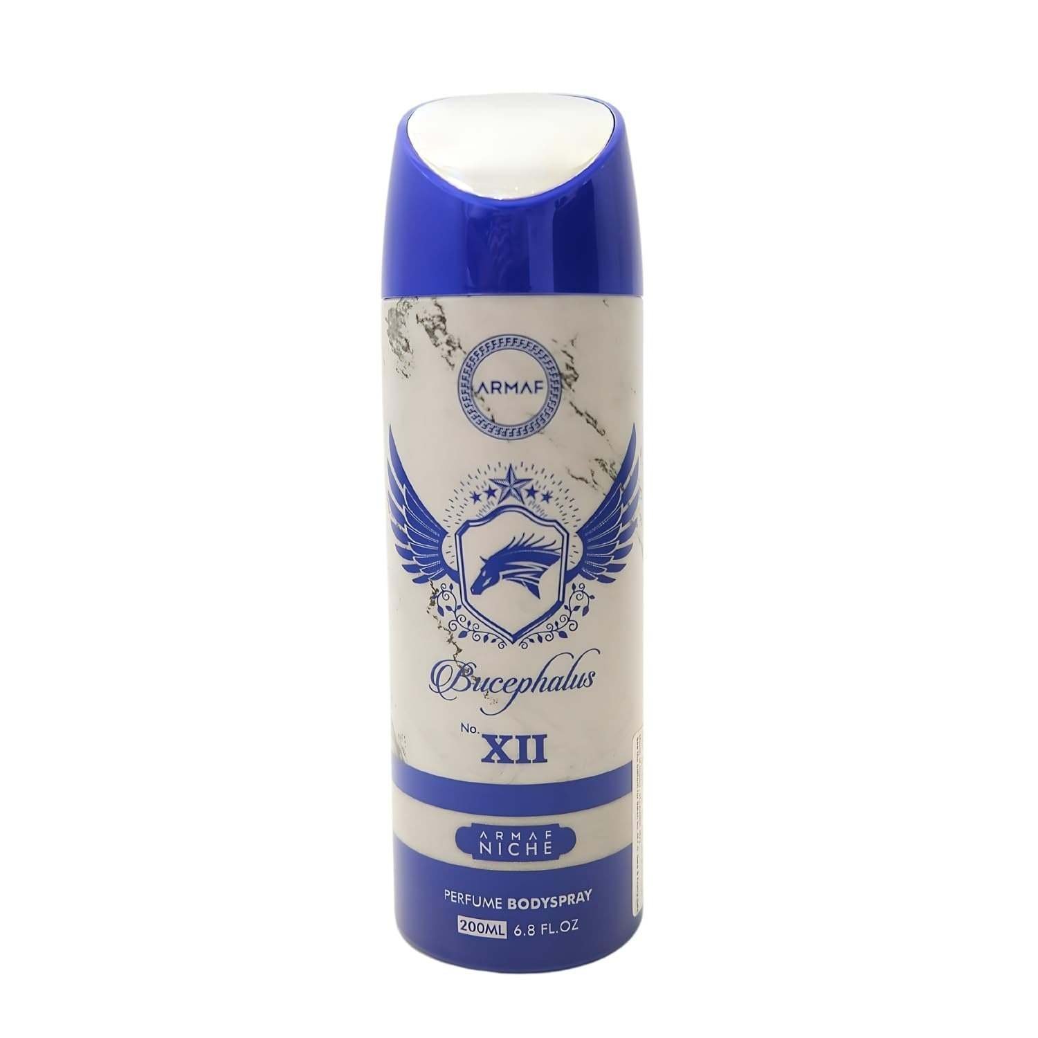 uk51fV1GtxarL-1-1.jpg Armaf Niche Bucephalus XII Deodorant 200ML for Men | Perfume Body Spray for Men | Ideal for Gifting | Daily Use - Fast UK Delivery - Image 1