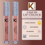 KINDED Liquid Lip Colour Vitamin E Enriched No Transfer Waterproof Long Stay Lipsticks Lip Gloss Set for Girls Women (Pack of 2, 6 ml each, Matte Finish, Shades Rust Crust & Perfect Nude) - Fast UK Delivery - Image 4