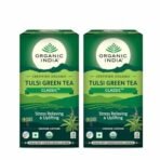 ORGANIC INDIA Tulsi Green Tea Classic, 25 Infusion Bags (Pack Of 2) - 3 Gm - Fast UK Delivery - Image 2