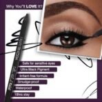 Hilary Rhoda Ultra Black Kajal | 18-Hour Stay Kajal | Kajal Eyeliner | Waterproof Kajal | Black Kajal | Kajal for Women | Smudge-Proof Kajal |Suitable for Sensitive eyes | Twist Up | 1.2g - Fast UK Delivery - Image 6