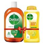 Dettol Antiseptic Liquid for First Aid, Surface Disinfection and Personal Hygiene, 1000ml & Body Wash and Shower Gel for Women and Men, Refresh - 250ml | Soap-Free Bodywash | 12h Odour Protection - Fast UK Delivery - Image 2