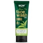 WOW Skin Science Green Tea Face Wash Gel - contains Green Tea, Aloe Leaf Extracts, Pro-Vitamin B5 & Vitamin E - for Purifying Skin - No Parabens, Sulphate, Silicones & Color - 100mL - Fast UK Delivery