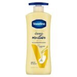Vaseline Intensive Care, Deep Moisture Nourishing Body Lotion, 600ml, for Radiant, Glowing Skin, with Glycerin, Non-Sticky, Fast Absorbing, Daily Moisturizer for Dry, Rough Skin, For Men & Women - Fast UK Delivery